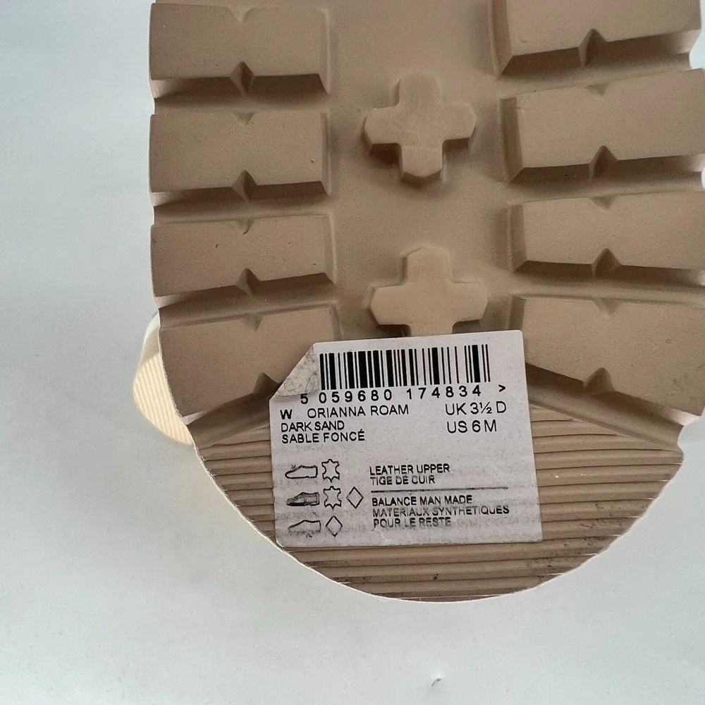 Clarks Orianna Roam Platform Sandal Womens 6 Leather Tan Brown Neutral